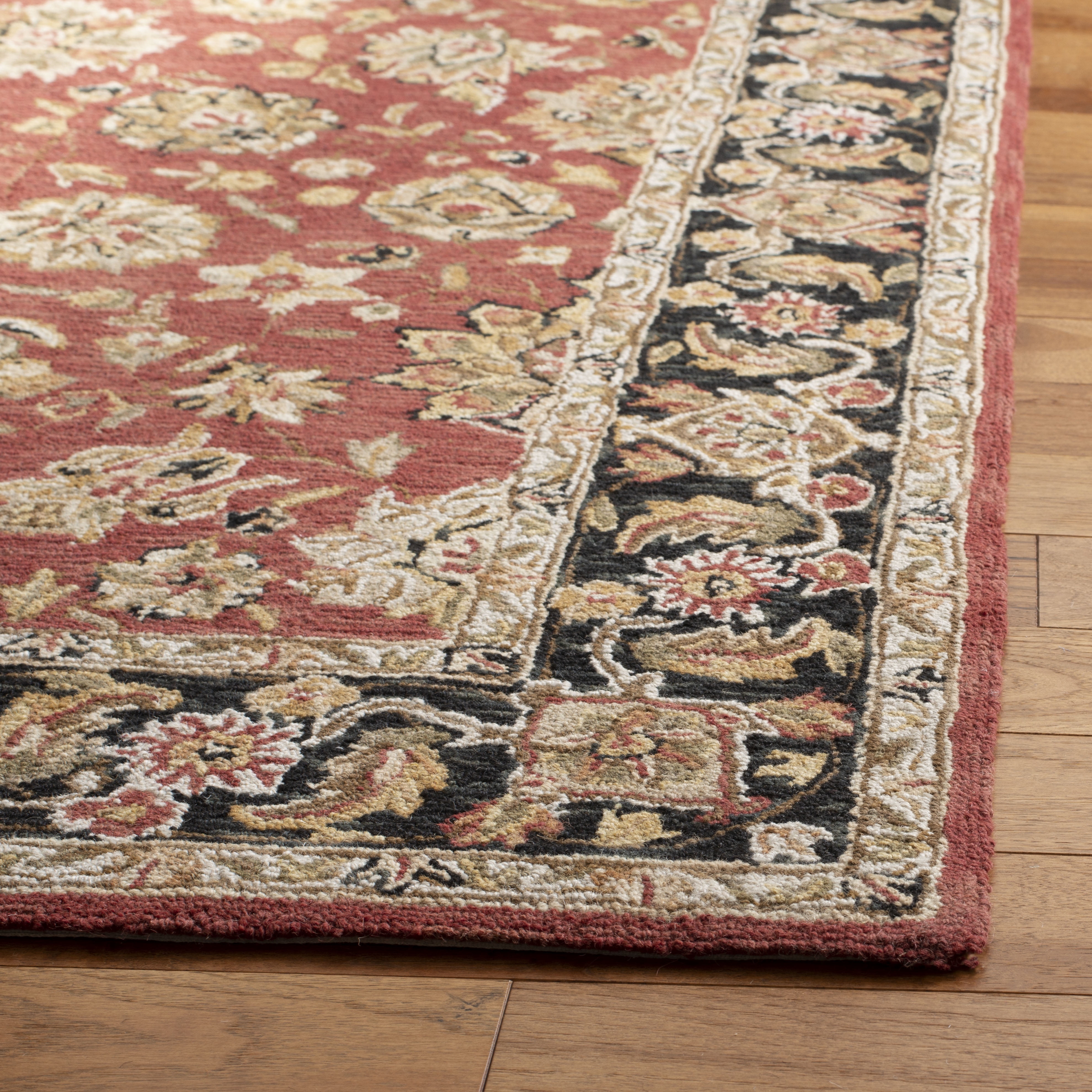 Safavieh Chelsea Neal Bordered Area Rug, Rose/Black, 6' x 9'