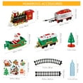 thumbnail image 4 of YEAHIBABY Electric Christmas Train Set with Steam Engine and Assemble Railway Tracks, 4 of 9