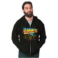 thumbnail image 5 of 90s Retro Original Gamer Quote Zip Up Hoodie Men's Women's Brisco Brands L, 5 of 6