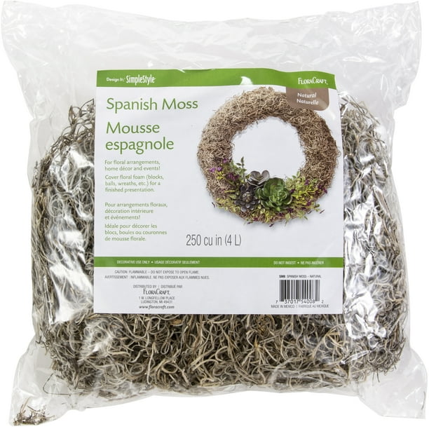 Natural Spanish Moss, 8 Oz.