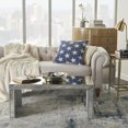 thumbnail image 3 of Navy Blue and Ivory Stars Throw Pillow, 3 of 4