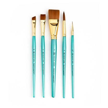 UPC: 0090672380494 | Royal Brush Menta Syn Sable Acrylic Set 5pc Shader