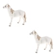 thumbnail image 2 of Bewildely Modelo Animal estático juguete para niños y adultos Caballo 2piezas plástico, 2 of 6