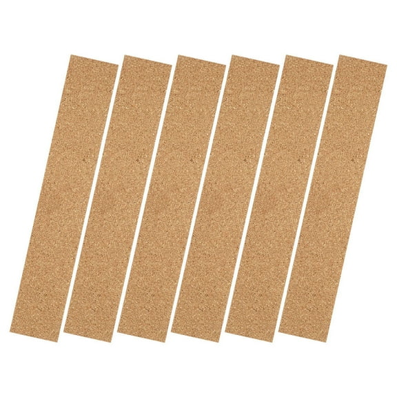 CATIEBYE 6pcs Self Adhesive Cork Strips For Memo Boards Natural Cork Wall Stickers For Photos Notes And Office