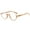Yellow Tortoiseshell, variant on Women Half Moon Reading Glasses 3.00 Men Anti-blue Light Presbyopia Glasses Black Spring Hinges Readers 3.00 Strength