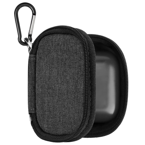 Geekria Earbuds Carrying Pouch Compatible with Bowers&Wilkins Pi8, Pi7 S2, Pi5 S2 Case Cover, Replacement Protective Earplugs Travel Bag with Cable Storage (Dark Grey)