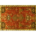 thumbnail image 1 of Ahgly Company Indoor Rectangle Persian Yellow Traditional Area Rugs, 2' x 3', 1 of 4