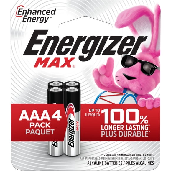 Energizer MAX AAA Batteries (4 pack), AAA Alkaline Batteries