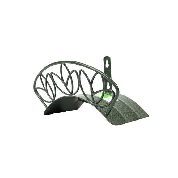 Wall Mount Hose Hanger Weathered Green Flowers - Internet, IHCWM-1FLOWER
