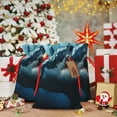 thumbnail image 5 of Fuzoiu 3D Realistic Shark Print Christmas Gift Bag,Burlap Gift Bag with Drawstring Closure & Hang Tag,Perfect for Holidays, Birthdays, and Special Occasions-Medium, 5 of 7