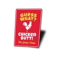 thumbnail image 4 of Chicken Butt Joke Novelty Decor, Metal Wall Sign - 10x14 Inches, 4 of 4