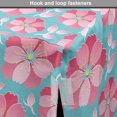 thumbnail image 4 of Blue and Pink Dog Crate Cover, Abstract Petals and Leaves, Easy to Use Pet Kennel Cover Small Dogs Puppies Kittens, 7 Sizes, Sea Blue Pink, by Ambesonne, 4 of 6
