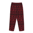 thumbnail image 5 of Daiia Red Skulls With Crossbones Women's Sleep Pant with Pockets and Drawstring,Pajama Pants-Large, 5 of 9