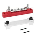 thumbnail image 1 of Bloque de terminales eléctricos portátil perfecl con cubierta transparente Barra colectora de 5 vías cobre 150 a rojo, 1 of 8