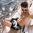 thumbnail image 2 of luoweisi Men's Beach Shorts Quick Dry Swim Trunks with Mesh Lining Panda S, 2 of 5