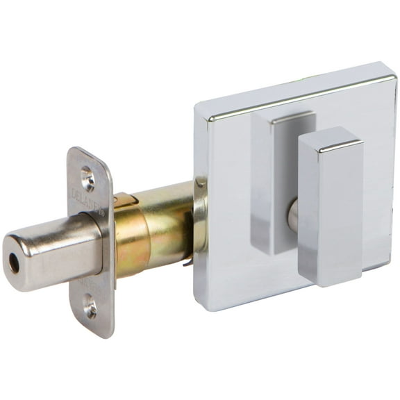 Delaney 353006 200 Series Square One Sided Privacy Deadbolt - Chrome