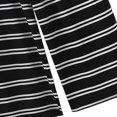 thumbnail image 4 of Women's Striped Two Piece Set, Short Sleeve Top Wide Leg Pants Set, Black and White Stripe Summer Outfits for Women, Casual Lounge Set, Vacation and Maternity Outfits-Dark Gray, 4 of 6