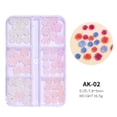 thumbnail image 2 of DUOYOU Nail Charms and Gems Kit Flower Nail Art Charms Rhinestones Pearls Caviar Beads for Nail Beauty Halloween Christmas Gifts with Transparent Box, 2 of 10