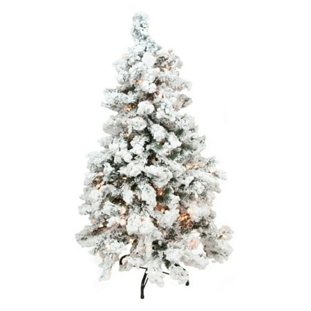 - Northlight 2 ft. Heavily Flocked Medium Pine Pre-lit Christmas Tree
