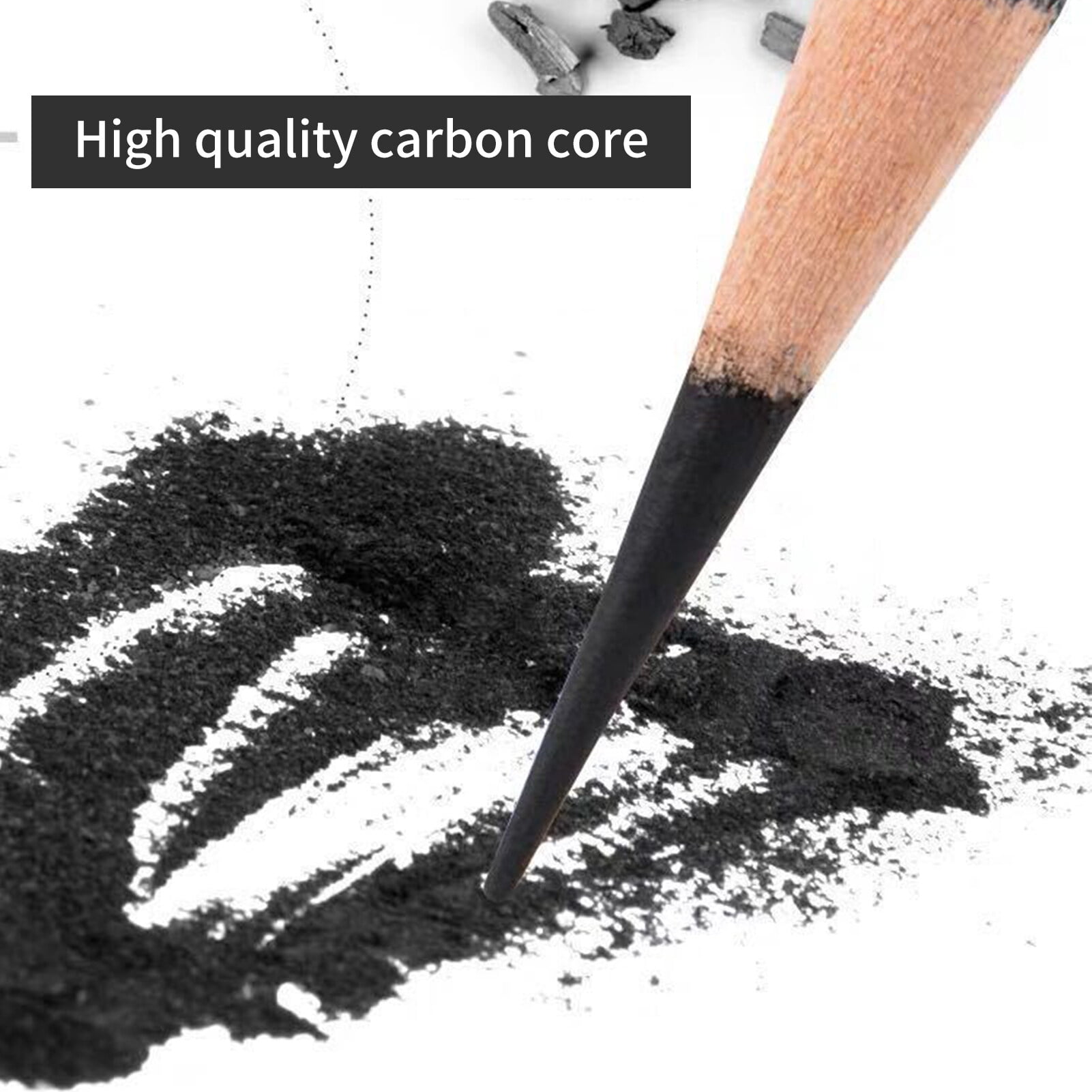 29PCS Pencil Set Drawing Sketching Charcoal Pencil Art Professional Art Supplies with Storage Pouch Bag Portrait Drawing Tool Great Gift for Adults Students Beginners and Artists