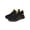 YELLOW, variant on Men's Black Knit Athletic Sneakers Lightweight Breathable Running Shoes with Non-Slip Sole for Training and Daily Wear