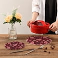 thumbnail image 7 of FREEAMG Valentine's Day Love Heart Round Trivets Pot Holders 2 Pcs, Heat Resistant Cotton Thread Weave Trivets for Hot Dishes, Cooking, Baking, Farmhouse, Kitchen Decor, 7 of 7