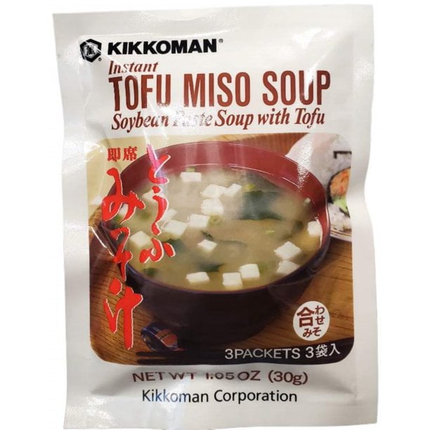 Kikkoman Instant Soup Miso, Variety Flavor (Shiro, Tofu, TofuSpinach