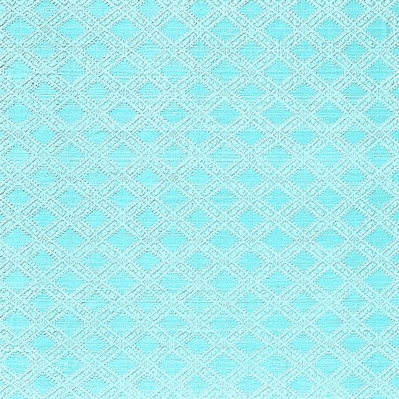 Ahgly Company Indoor Square Solid Light Blue Modern Area Rugs, 3' Square