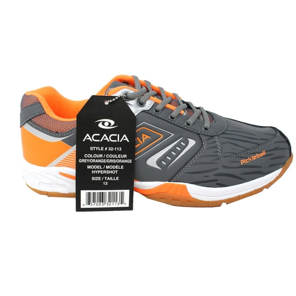Acacia Hypershot Size 13 Grey and Orange Pickleball Shoes