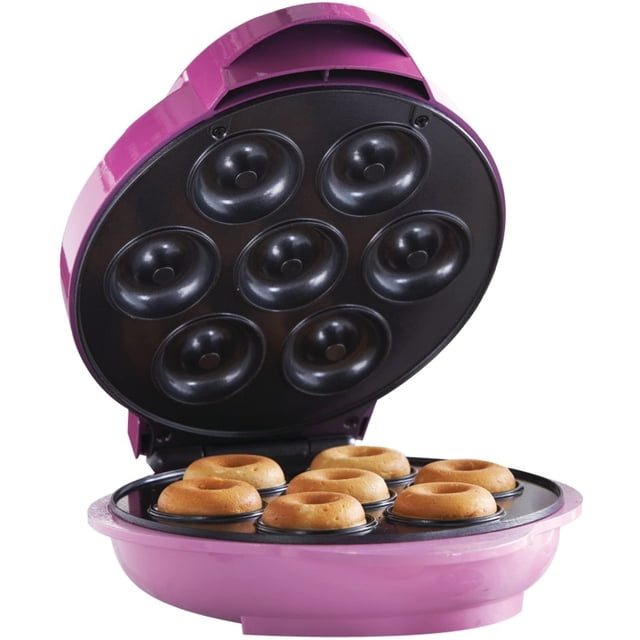 Maquina de Mini Donas Brentwood Antiadherente Rosa