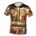 thumbnail image 2 of Unisex Adult Wres-Tler W-W,E Graphic Tee Shirts Funny Cartoon 3D Print Short Sleeve T Shirts for Mens Womens, 2 of 8