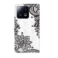 thumbnail image 3 of For Xiaomi 13T Pro 3D Painting Pattern Leather Phone Case(Diagonal Black,iPhone 14 Pro, 3 of 6