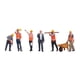 thumbnail image 1 of 6 Piezas Miniatura Figuras Personaje de Obrero de Construcción Hechas en Resina Escala 1/18 para Maquetas Adecuado para Decoración de Hogar Colección, 1 of 9