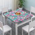 thumbnail image 3 of Breast Cancer Square Fitted Tablecloth with Elastic Edge,Square Table Cover,Washable Elastic Table Cover for Home Kitchen Party Decor 36"x36", 3 of 6