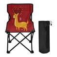 thumbnail image 2 of Outdoor Folding Chair 14.46x14.46x22.83 Inches, Camping Folding Chair Easy to Carry Ideal for Outdoor Picnics Camping Park Fishing Yellow Christmas Deer Beautiful, 2 of 8
