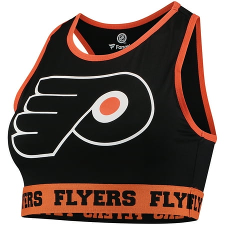 Philadelphia Flyers Fanatics Branded Women's Overtime Sports Bra - Black