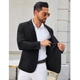 thumbnail image 3 of COOFANDY Mens Casual Sport Coat Blazer One Button Lightweight Suit Jackets, 3 of 6
