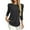 Black, variant on Womens Puff Sleeve Top, Yigetop Ladies' Casual Round Neck Bubble Sleeves Brushed Stripe Solid Color Top Long Sleeved T Shirt Dressy Blouses for Women Long Sleeve Black 2XL