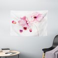 thumbnail image 1 of Watercolor Tapestry, Refined Pale Pink Flowers Hand Drawn with Brush Marks Petals Nature Art, Wall Hanging for Bedroom Living Room Dorm Decor, 60W X 40L Inches, Magenta Pale Pink, by Ambesonne, 1 of 2