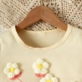 thumbnail image 2 of Vedolay Girls Short Sleeve T-Shirts Casual Cotton Crew Neck Tops,Beige 4-5 Years, 2 of 5