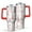 White Christmas Tree-1, variant on Red Christmas Pattern Tumbler with Handle and Lid,40oz Double Wall Vacuum Insulated Tumbler,Cups Gift for Women and Men