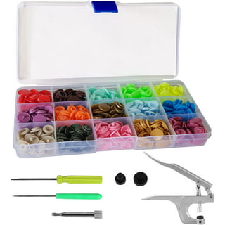  375PCS – Plastic Snap on Buttons, Snaps Button Kit, Snaps  Fasteners and Tool Set, Snap Pliers for Clothing, Crafts, Fabric, Sewing  and Crafting Supplies of 24 Colors