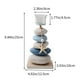 thumbnail image 3 of Candelabro de resina estilo mediterráneo | Decoración de mesa de madera | Adorno floral artesanal para decoración del hogar y regalos de cumpleaños | 21,8 x 12,5 x 10 cm (8,27 x 4,92 x 3,94 pulgadas), 3 of 6