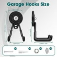 thumbnail image 4 of Heavy Duty Magnetic Garage Hooks,Strong Large Magnet Hooks for Power Drill,Garden Tools,Hose,Pegboard,Garage, Workshop,2 Pack Magnetic Storage Holder for Indoor Outdoor Hanging, 4 of 9