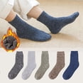 thumbnail image 2 of LUVCLS Calcetines gruesos y cálidos de cachemira para hombre, calcetines casuales de cachemira anticongelantes φв, 2 of 6