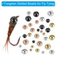 thumbnail image 4 of Uxcell 3.5mm Fly Tying Tungsten Beads Slotted Tungsten Beads Tungsten Round Ball Beads Gold Tone 50 Pcs, 4 of 7
