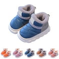 thumbnail image 4 of JAHH Clearance Boots Boys Girls Boy Snow Boots Outdoor Warm Non Slip Indoor Warm Shoes Small Large Children's Winter Shoes for Autumn Shoes Lightweight Comfy(3.5-4 Years,Blue), 4 of 8