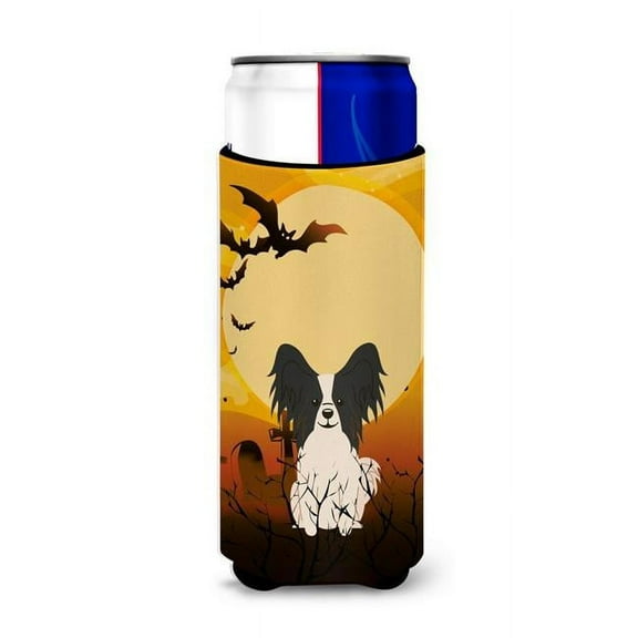 Halloween Papillon Black & White Michelob Ultra Hugger for Slim Cans