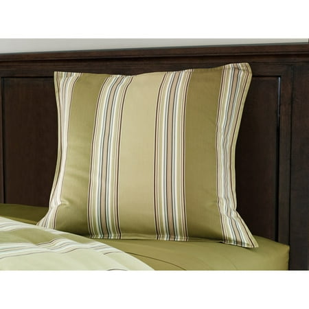 Canopy Fine Lines Euro Sham, Melon Green