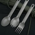 thumbnail image 3 of Homgeek Fourchette Portable Ultralégère en Titane Vaisselle Camping Extérieur Randonnée Pique-Nique, 3 of 7